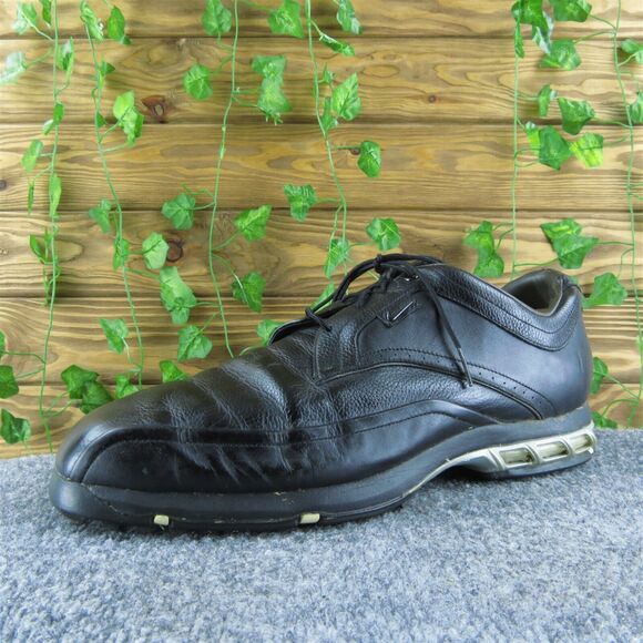 Nike Men's Golf Zoom‎ Air Sneaker Black Leather Size 12M Gently Used 2025 - Picture 1 of 7